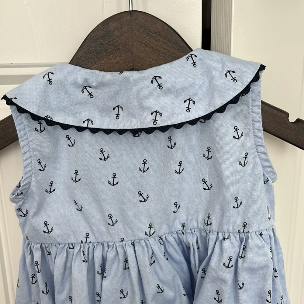 Rachel Riley Anchor Button Front Dress